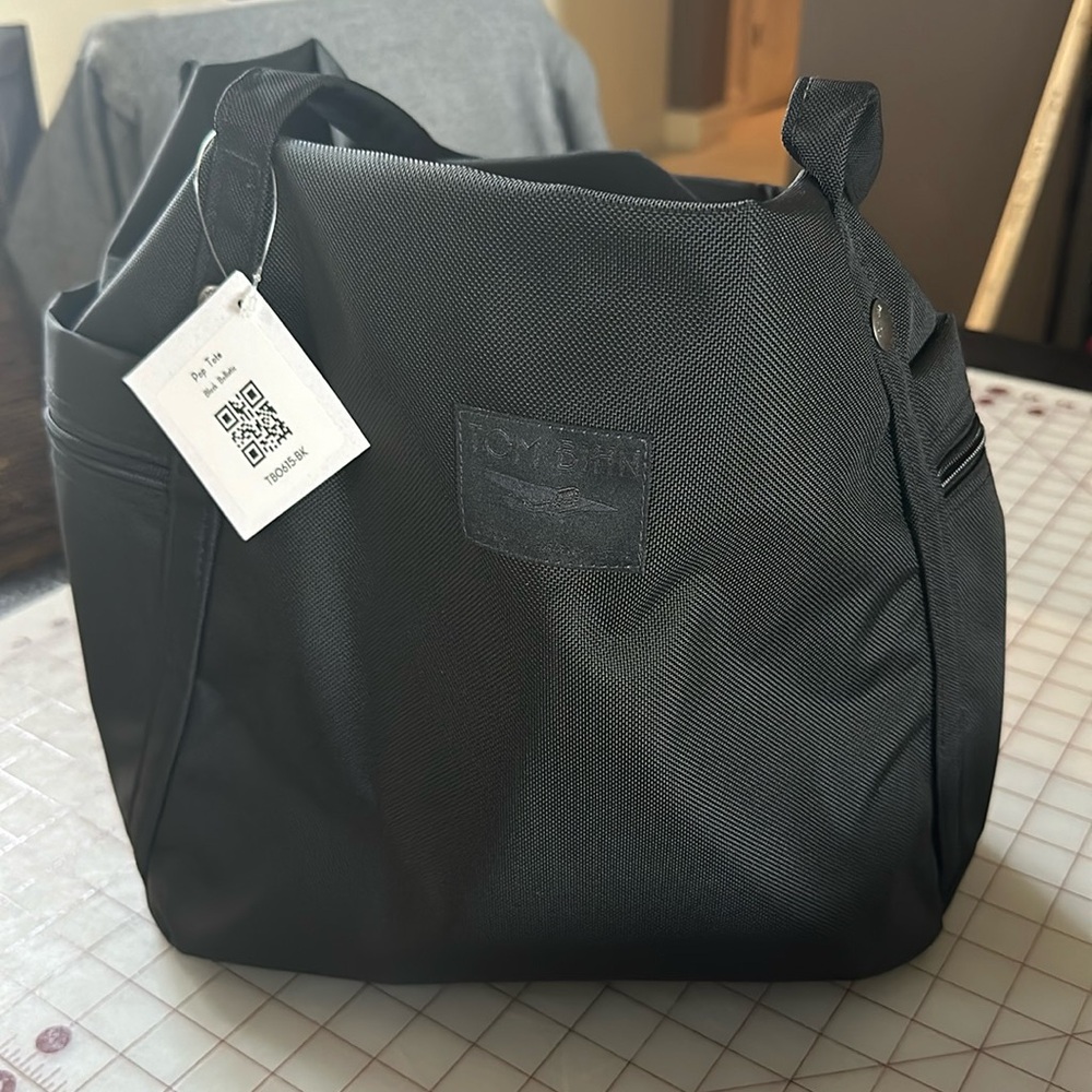 NWT Tom Bihn Pop Tote black ballistic black label